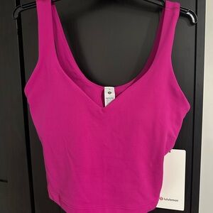 NWT NEW LULULEMON ATHLETICA ALIGN TANK TOP NULU RIPENED RASPBERRY SIZE 6